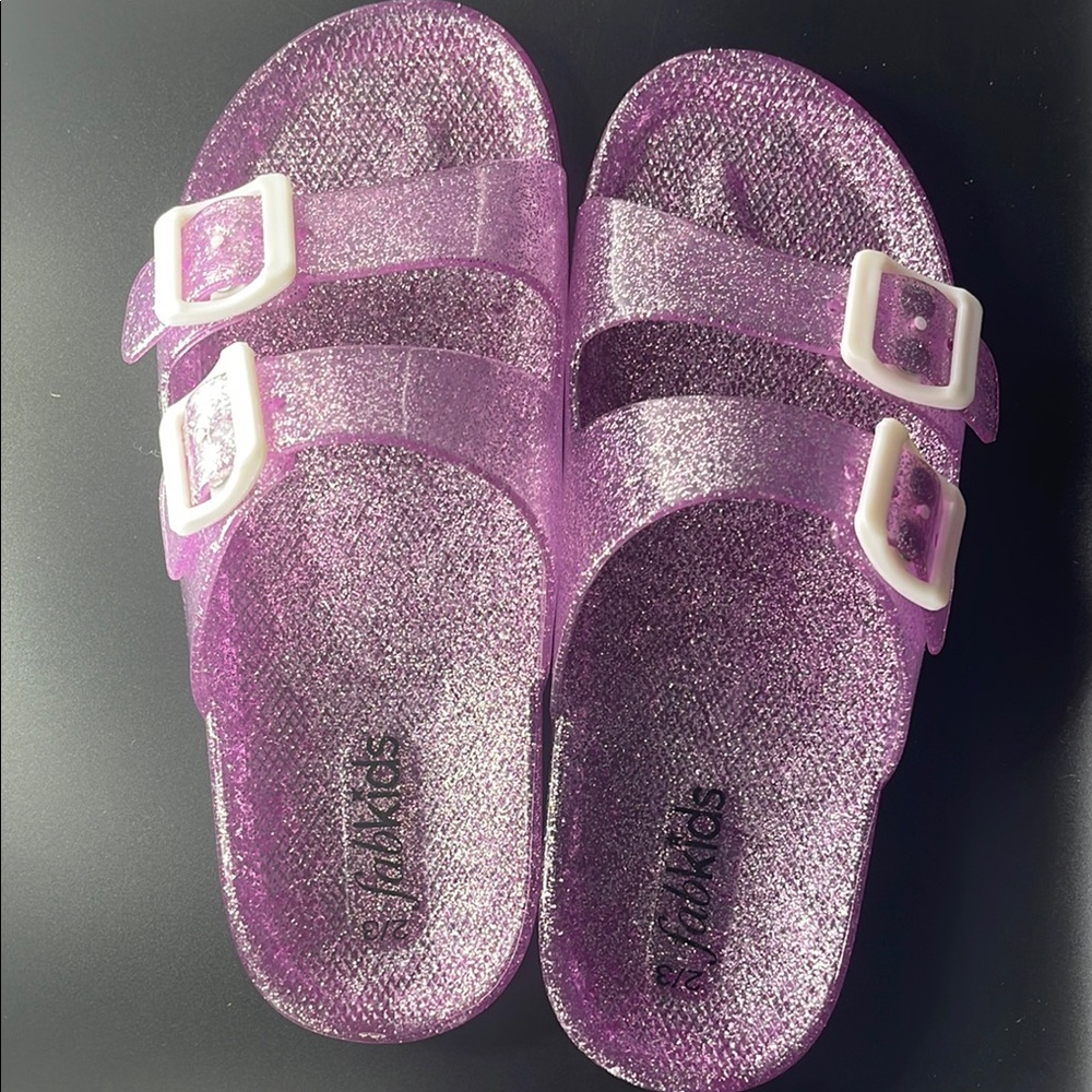 Sparkly Kids Purple Sandals